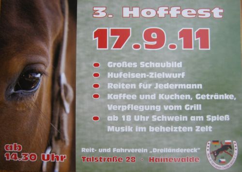 3. Hoffest des Reit- und Fahrverein Dreiländereck in Hainewalde