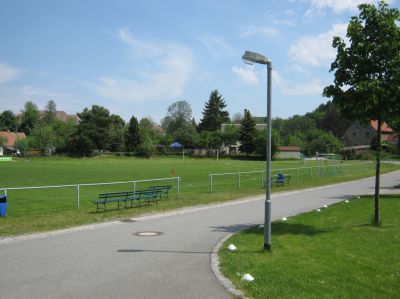 Der Sportplatz der TSG Hainewalde.